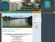 Tablet Screenshot of clipperestates.com